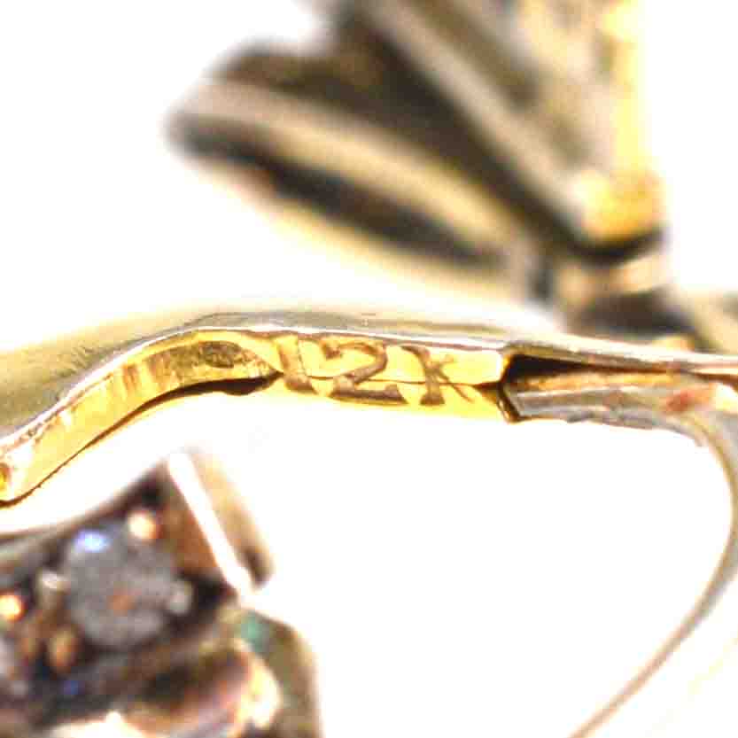 Art Deco 18ct Gold Emerald and Diamond Drop Earrings | Parkin and Gerrish | Antique & Vintage Jewellery