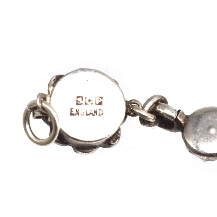 Art Deco Ciro Silver Paste Necklace with Bow Details | Parkin and Gerrish | Antique & Vintage Jewellery