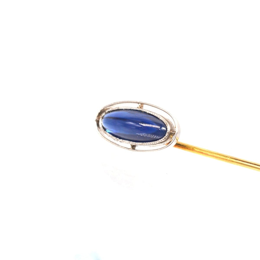 Art Deco Platinum & Sapphire Tie Pin | Parkin and Gerrish | Antique & Vintage Jewellery