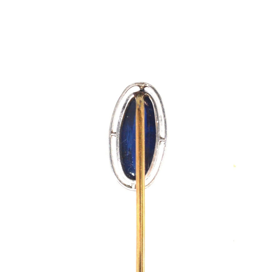 Art Deco Platinum & Sapphire Tie Pin | Parkin and Gerrish | Antique & Vintage Jewellery