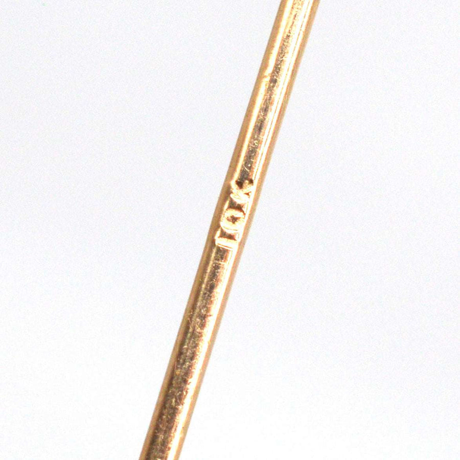 Art Nouveau 10k Gold Opal Tie Pin | Parkin and Gerrish | Antique & Vintage Jewellery