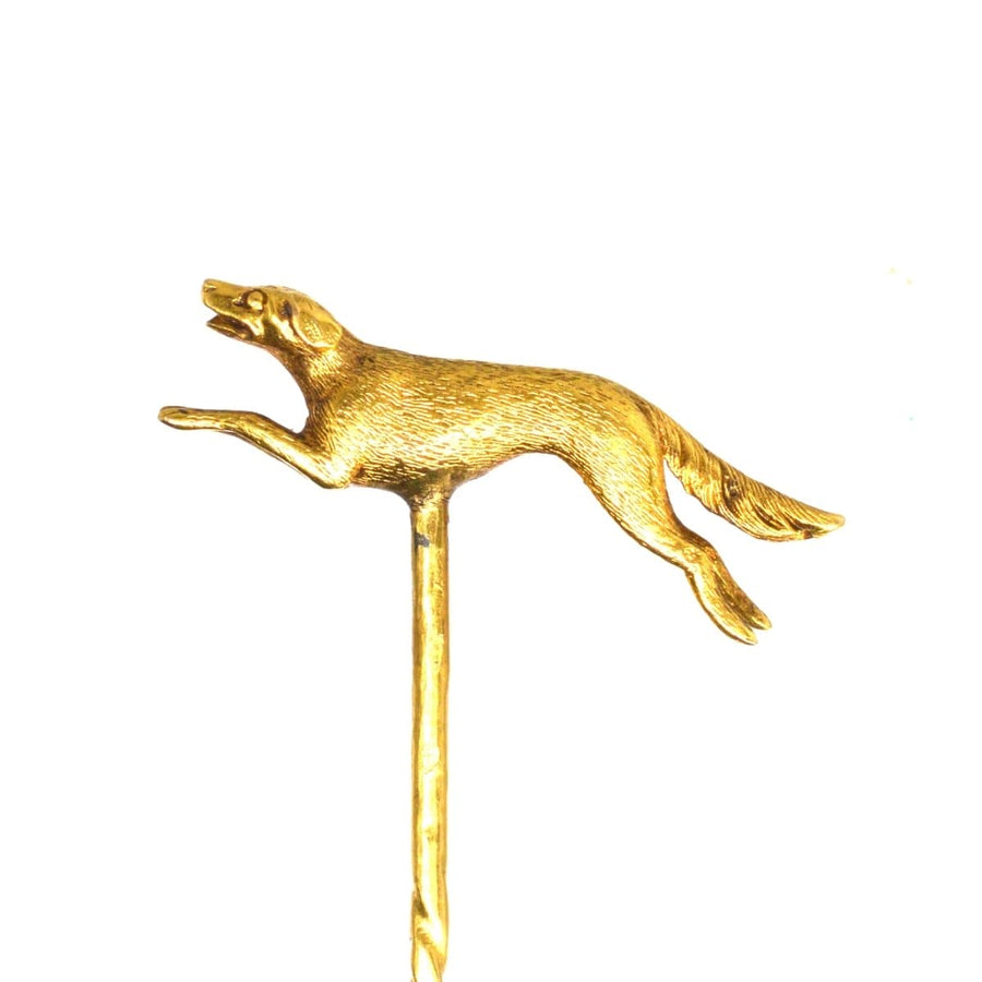 Early 20th Century 15ct Gold, Running Hunting Dog | Parkin and Gerrish | Antique & Vintage Jewellery