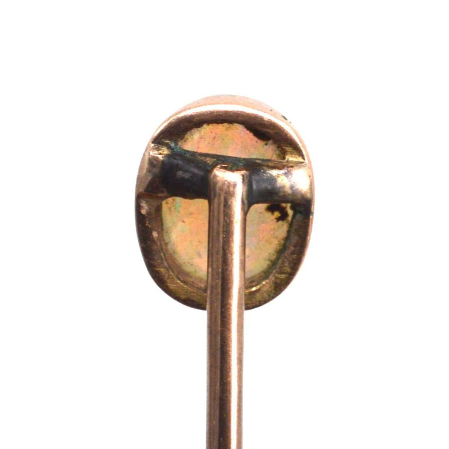 Edwardian 9ct Gold Opal Tie Pin | Parkin and Gerrish | Antique & Vintage Jewellery