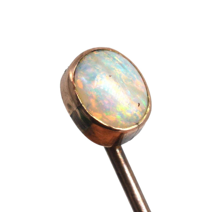 Edwardian 9ct Gold Opal Tie Pin | Parkin and Gerrish | Antique & Vintage Jewellery