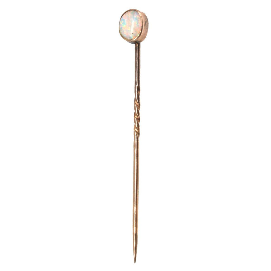 Edwardian 9ct Gold Opal Tie Pin | Parkin and Gerrish | Antique & Vintage Jewellery
