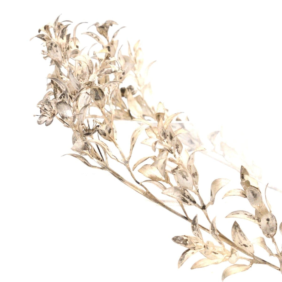 Mid 19th Century Victorian Silver Leaf Marriage Tiara and Matching Corsage Pin Brooch