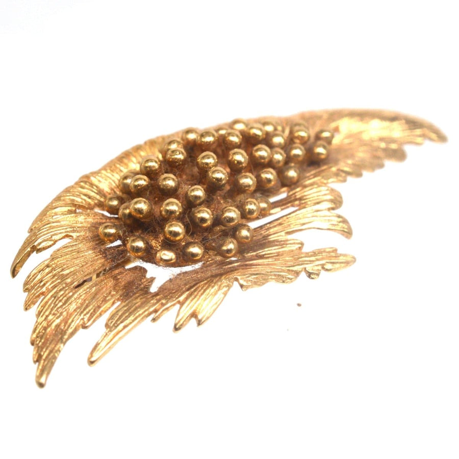 Mid-century Modernist Gold Spray Brooch | Parkin and Gerrish | Antique & Vintage Jewellery