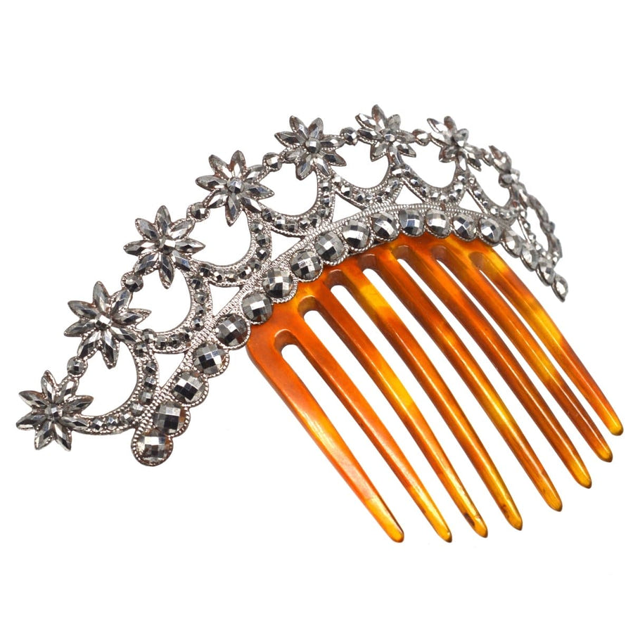 Regency Cut Steel Tiara with Stars and Tortoiseshell Comb | Parkin and Gerrish | Antique & Vintage Jewellery