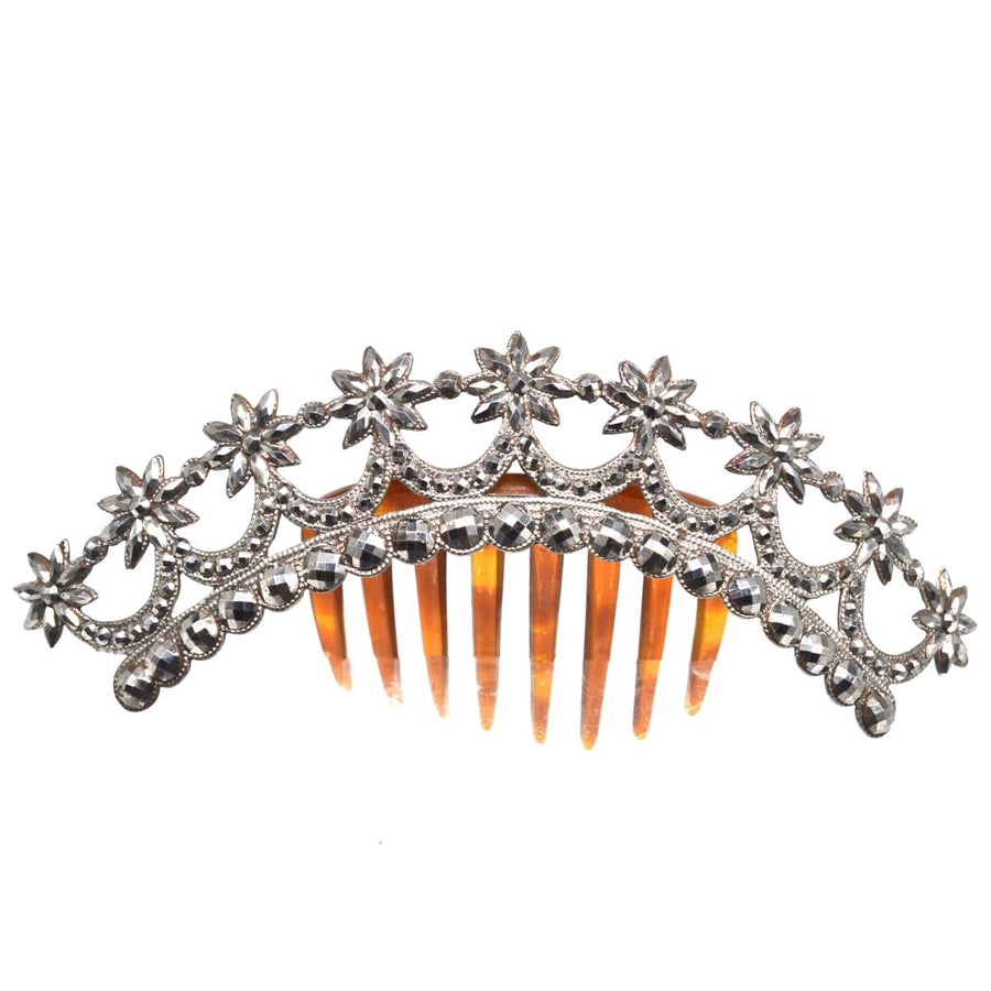 Regency Cut Steel Tiara with Stars and Tortoiseshell Comb | Parkin and Gerrish | Antique & Vintage Jewellery