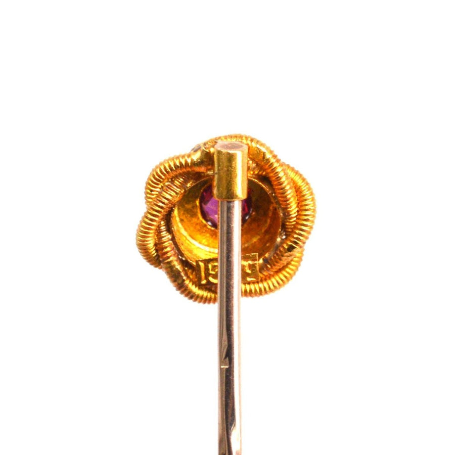 Victorian 15ct Gold Ruby Tie Pin