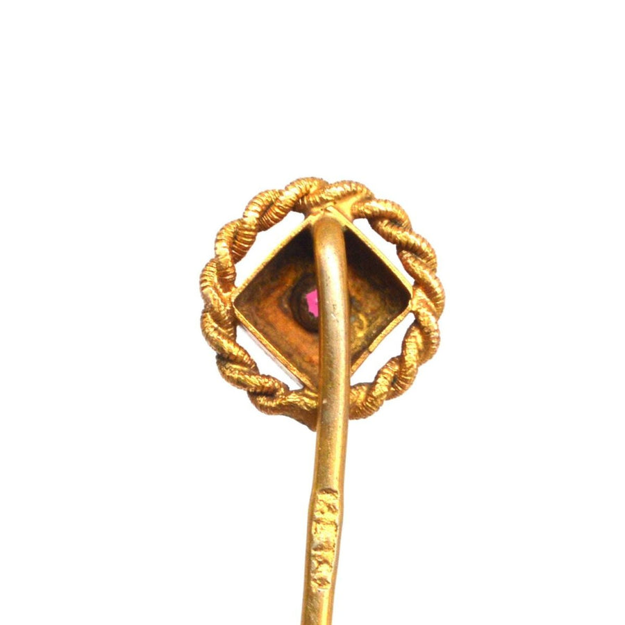 Victorian 15ct Gold Ruby Tie Pin