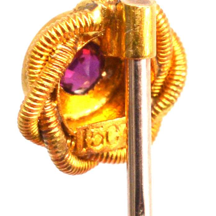 Victorian 15ct Gold Ruby Tie Pin
