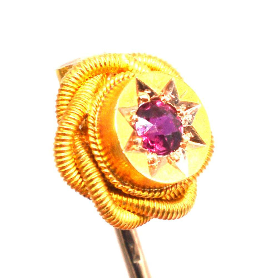 Victorian 15ct Gold Ruby Tie Pin