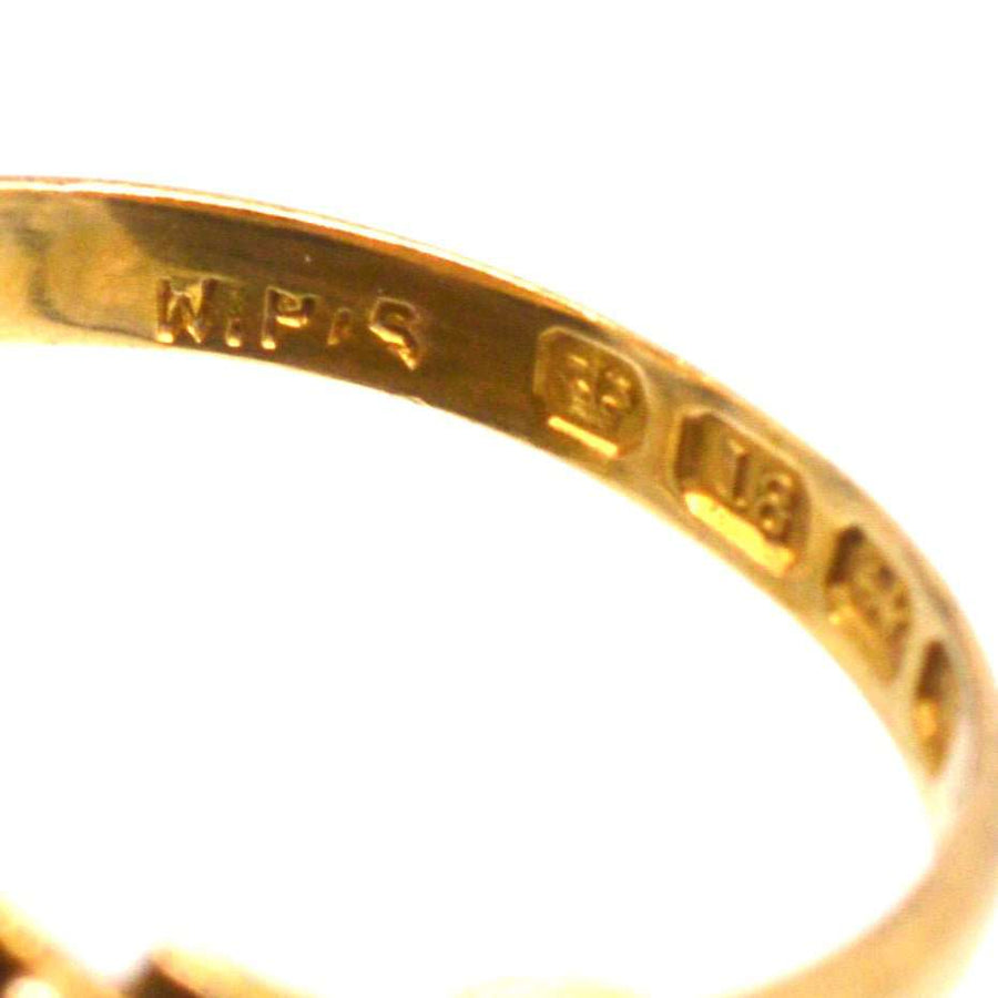 Victorian 18ct Gold Emerald, Diamond and Seed Pearl Ring | Parkin and Gerrish | Antique & Vintage Jewellery