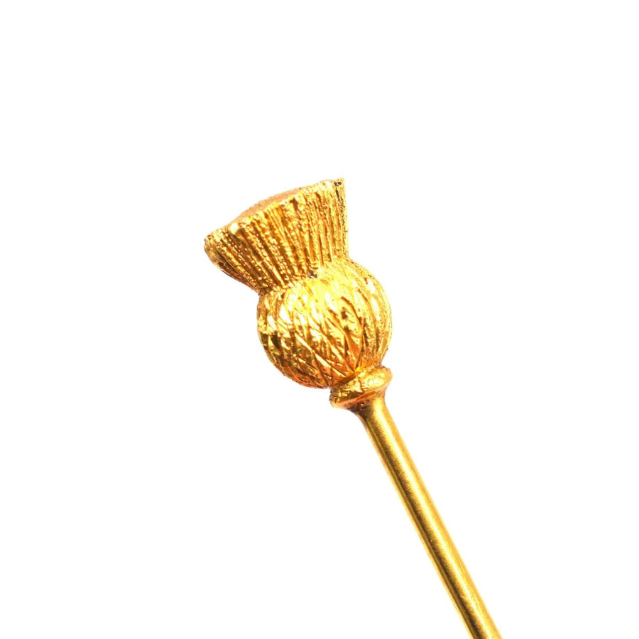 Victorian 18ct Gold Scottish Thistle Tie Pin