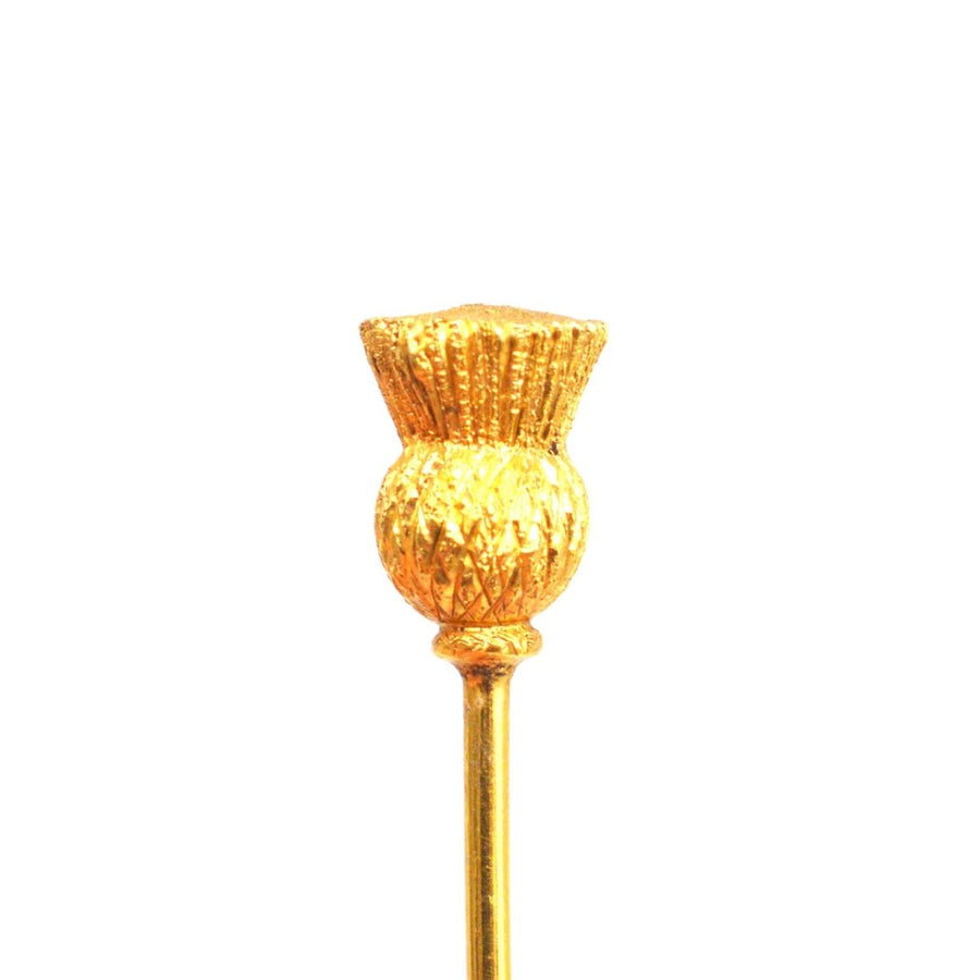 Victorian 18ct Gold Scottish Thistle Tie Pin