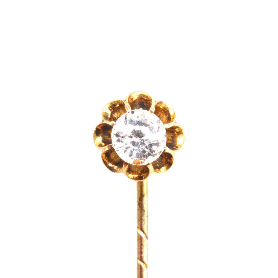 Victorian 9ct Gold Paste Tie Pin | Parkin and Gerrish | Antique & Vintage Jewellery