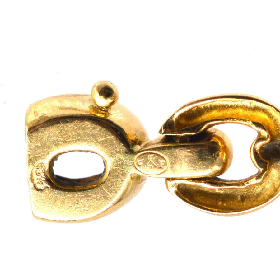 Vintage 18ct Gold and Emerald Bracelet | Parkin and Gerrish (UK)