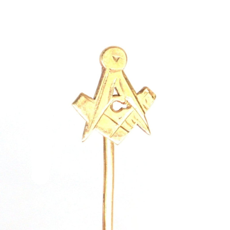 復古 9ct 金共濟會領帶夾