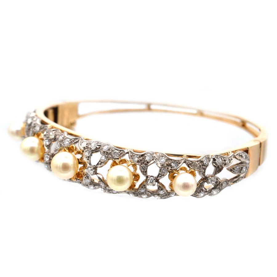 1940s-18ct-gold-cultured-pearl-and-diamond-bangle-parkin-and-gerrish
