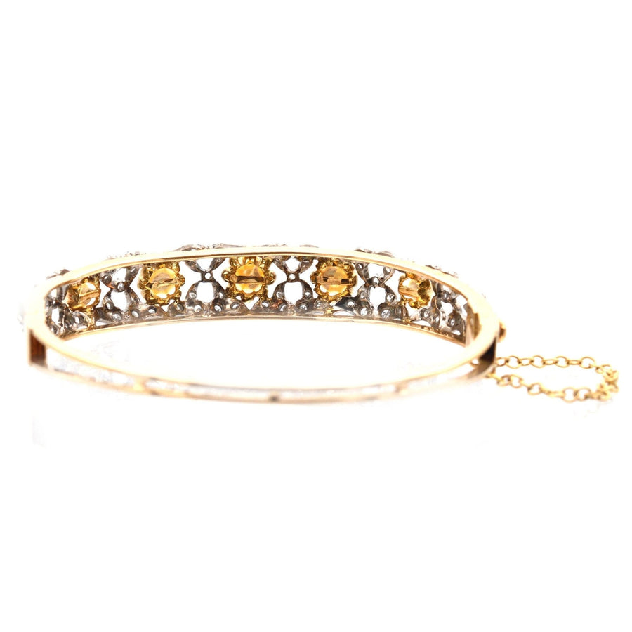 1940s-18ct-gold-cultured-pearl-and-diamond-bangle-parkin-and-gerrish