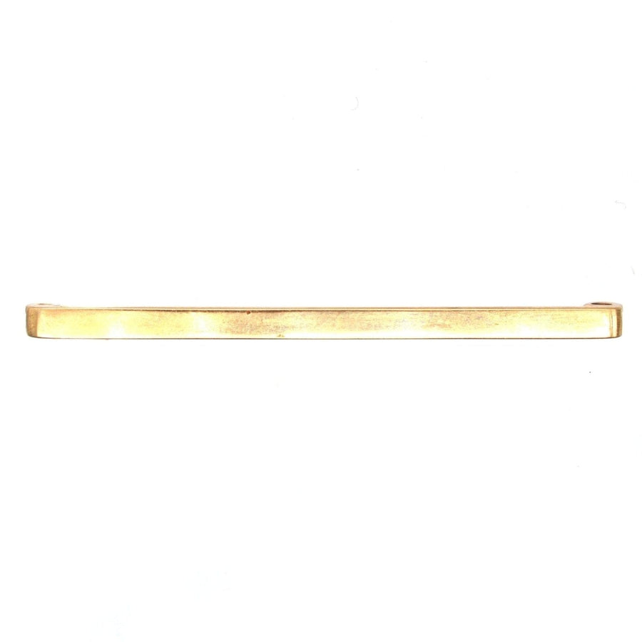 1960s 9ct gold plain flat bar brooch for lapel or tie, Birmingham assay by S J Rose & Son.
