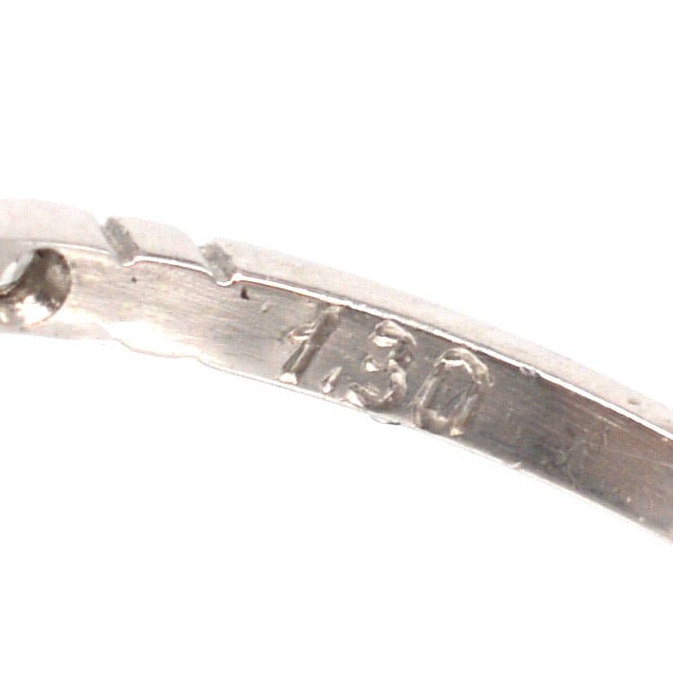 American Art Deco Platinum 1.3 Carat Champagne Old Mine Cut Diamond and Ruby Target Ring | Parkin and Gerrish | Antique & Vintage Jewellery