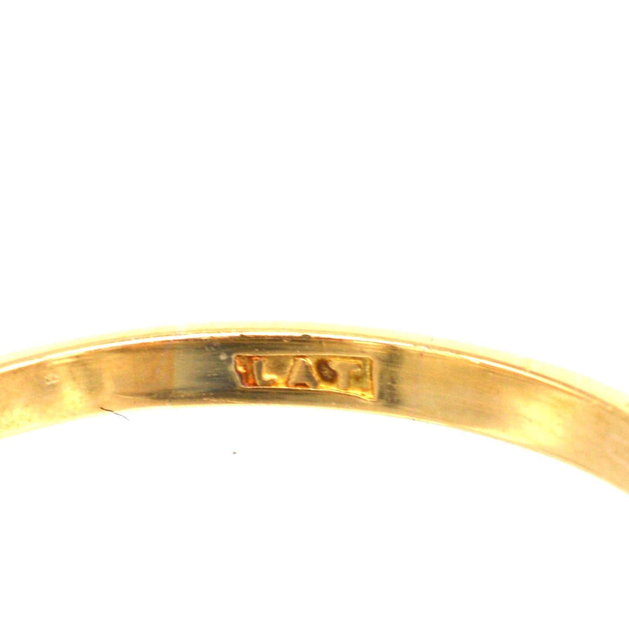 Art Deco 18ct Gold & Platinum, Two Stone Diamond 'Toi et Moi' Crossover Ring | Parkin and Gerrish | Antique & Vintage Jewellery