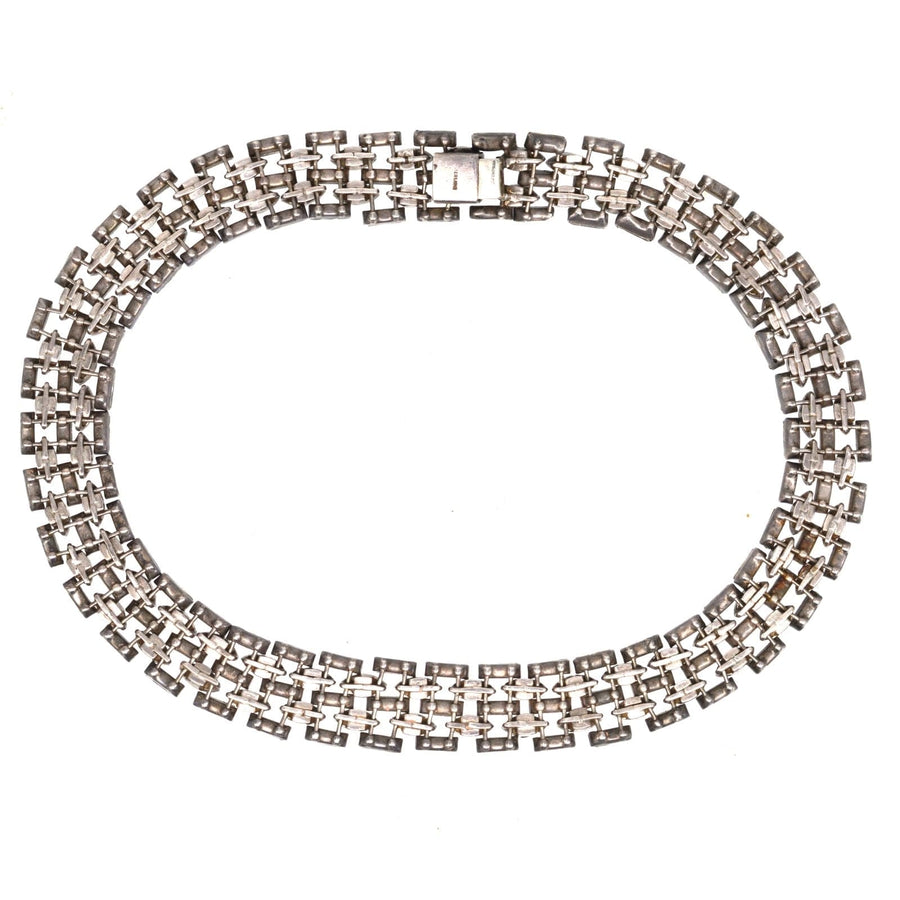 Art Deco Silver Paste Choker Necklace | Parkin and Gerrish | Antique & Vintage Jewellery