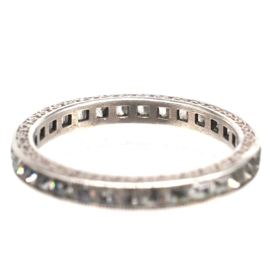 Art Deco Silver Paste Eternity Ring | Parkin and Gerrish | Antique & Vintage Jewellery