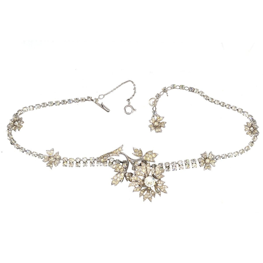 Christian Dior by Mitchel Maer 1950s Paste 'en tremblant' Necklace