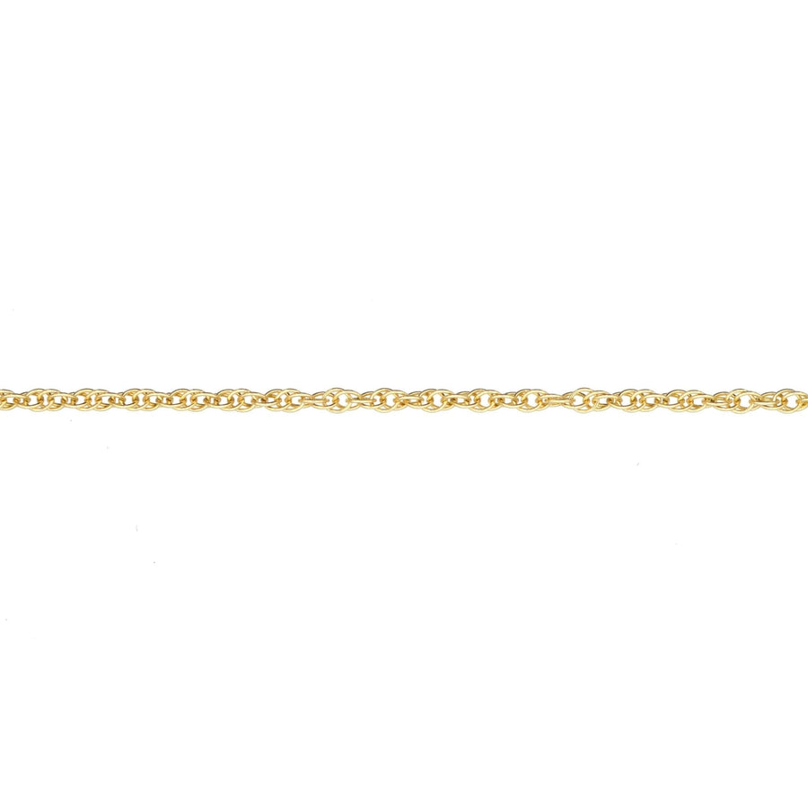 Contemporary 9ct yellow gold Prince of Wales rope chain, 18"/45cm, finely polished and crafted in the UK.