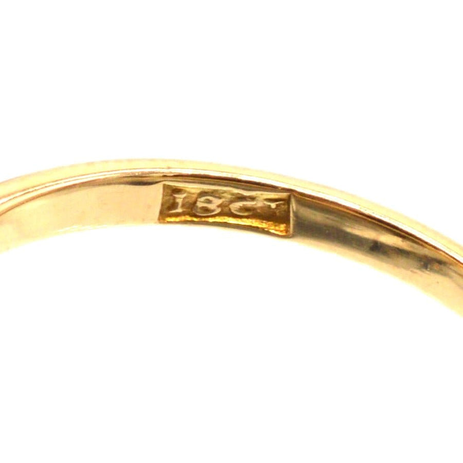 Edwardian 18ct Gold, Sapphire and Diamond Crossover Ring | Parkin and Gerrish (UK)