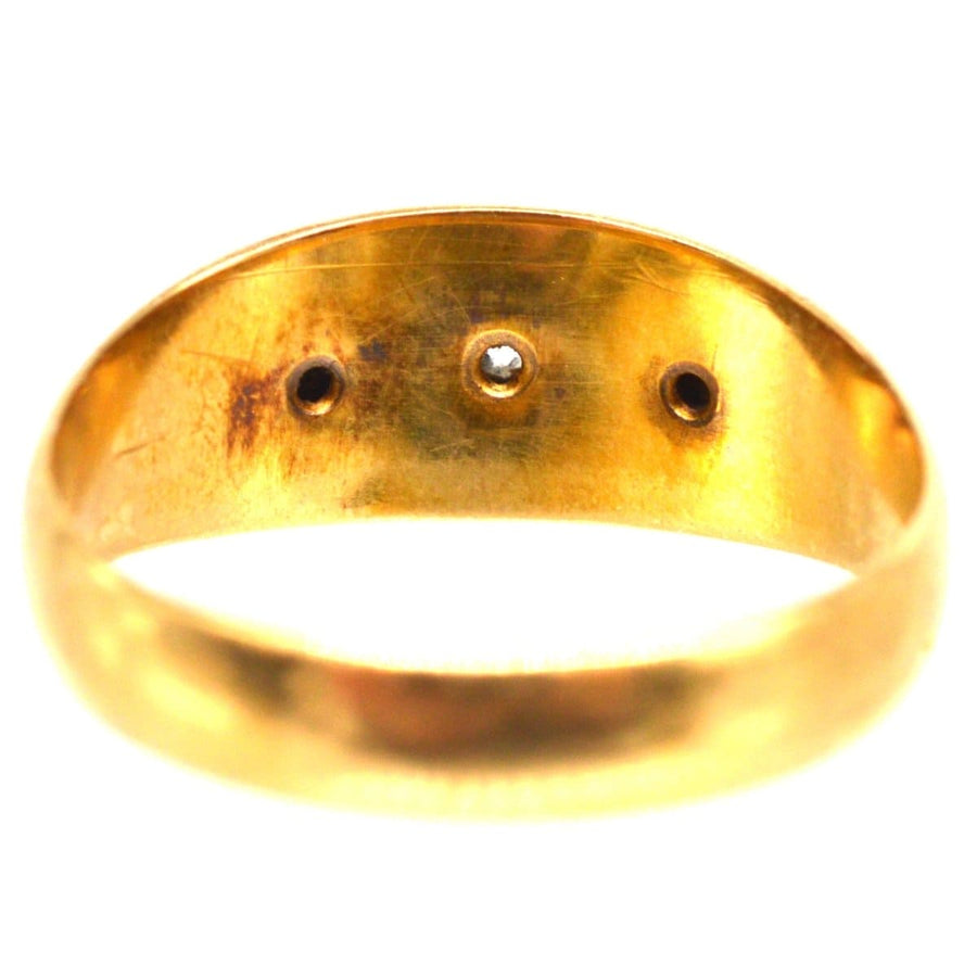 Edwardian 18ct Gold Three Stone Diamond Gypsy Ring | Parkin and Gerrish (UK)
