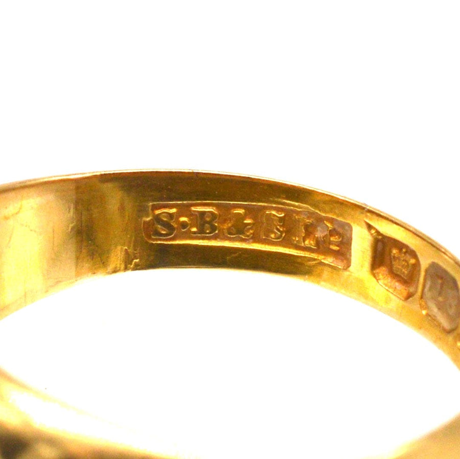 Edwardian 18ct Gold Three Stone Diamond Gypsy Ring | Parkin and Gerrish (UK)