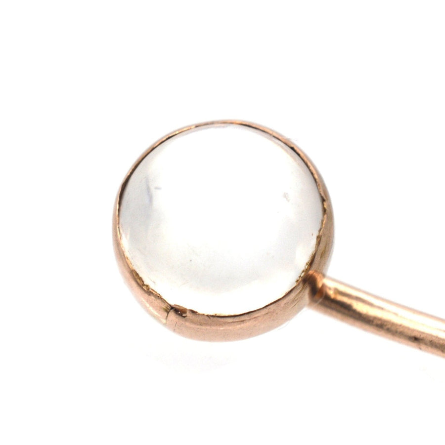 Edwardian 18ct Gold Tie Pin with a Moonstone | Parkin and Gerrish (UK)