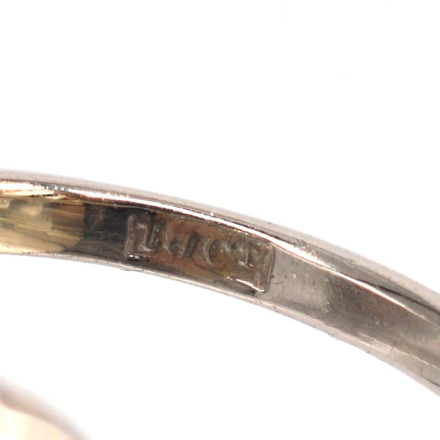 Edwardian 18ct White Gold Old Mine Cut Diamond Cluster Ring | Parkin and Gerrish | Antique & Vintage Jewellery