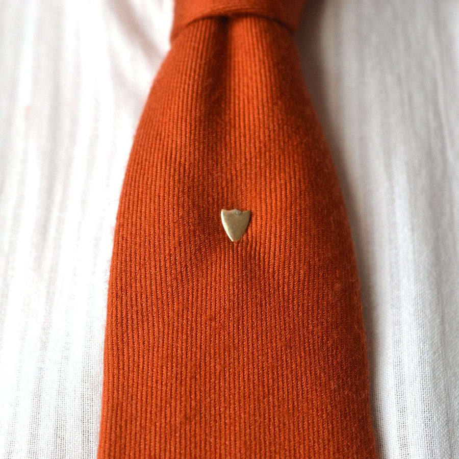 Edwardian 9ct Gold Plain Shield Tie Pin | Parkin and Gerrish (UK)