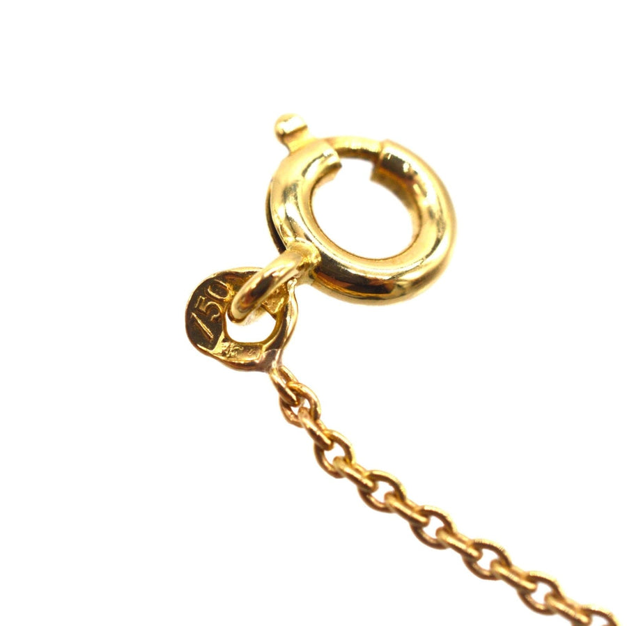 French Belle Epoque 18ct Gold, Aquamarine Double Drop Negligee Lavalliere Pendant Necklace | Parkin and Gerrish (UK)