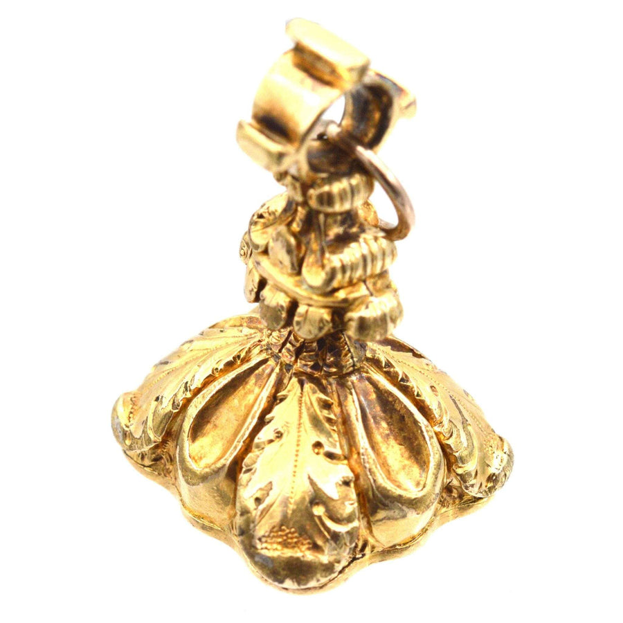 Georgian Gold Cased & Carnelian Seal With Monogram WCC