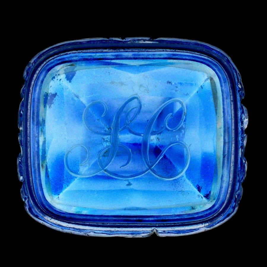 Georgian Gold Cased Seal with a Citrine Intaglio of the monogram 'SC'
