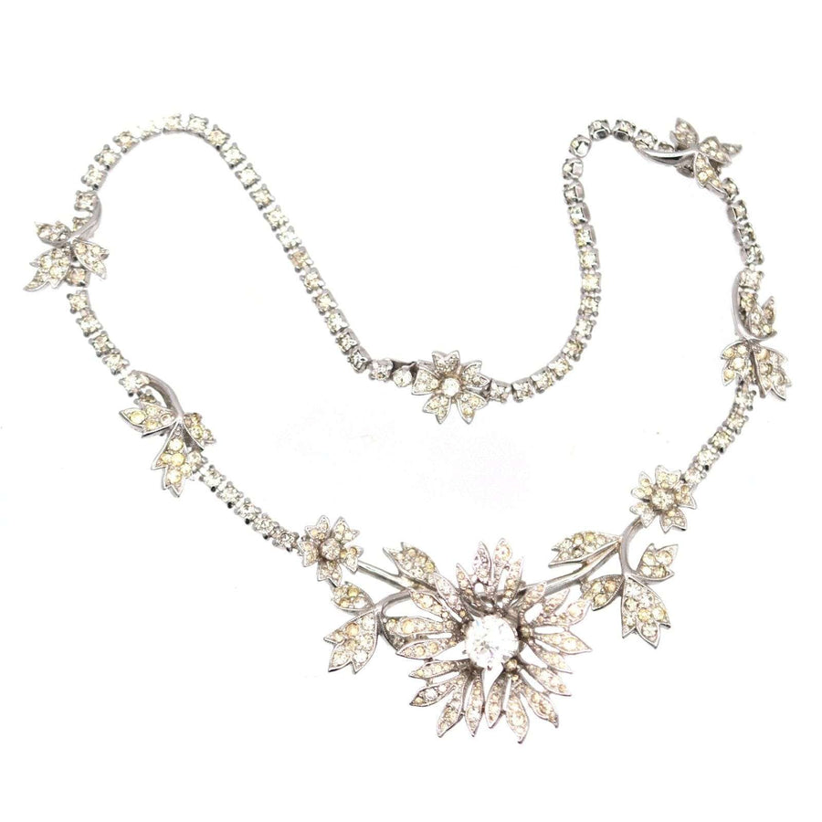 Kramer of New York 1950s Paste 'en tremblant' Necklace