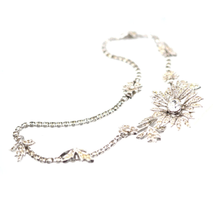 Kramer of New York 1950s Paste 'en tremblant' Necklace