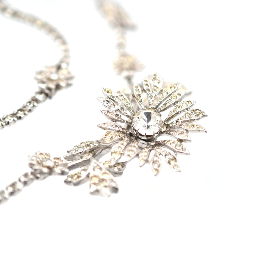 Kramer of New York 1950s Paste 'en tremblant' Necklace