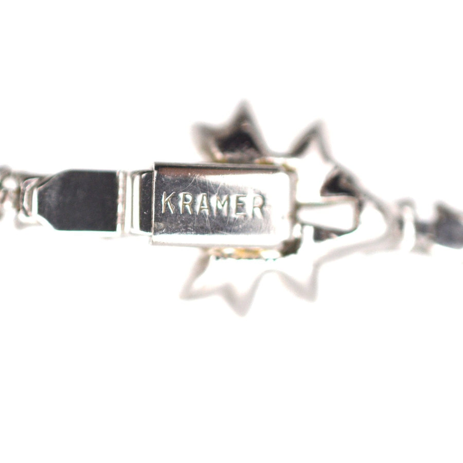 Kramer of New York 1950s Paste 'en tremblant' Necklace