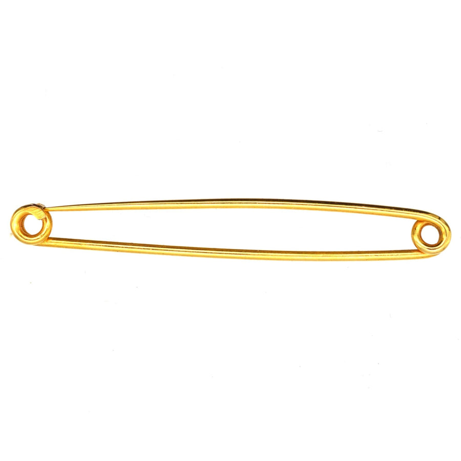 Large Victorian 9ct Gold Stock / Safety Pin Brooch