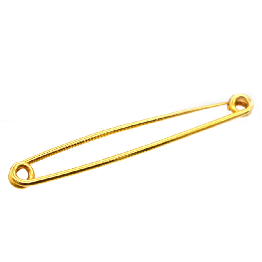 Large Victorian 9ct Gold Stock / Safety Pin Brooch
