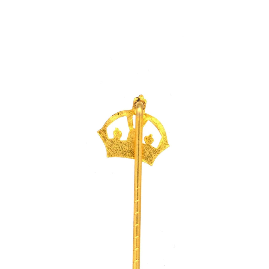Late 1930s Royal Imperial State Crown Tie Pin