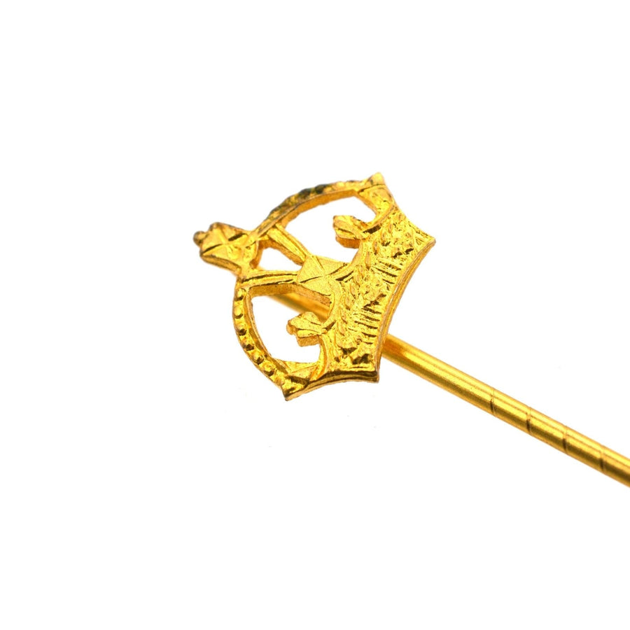 Late 1930s Royal Imperial State Crown Tie Pin