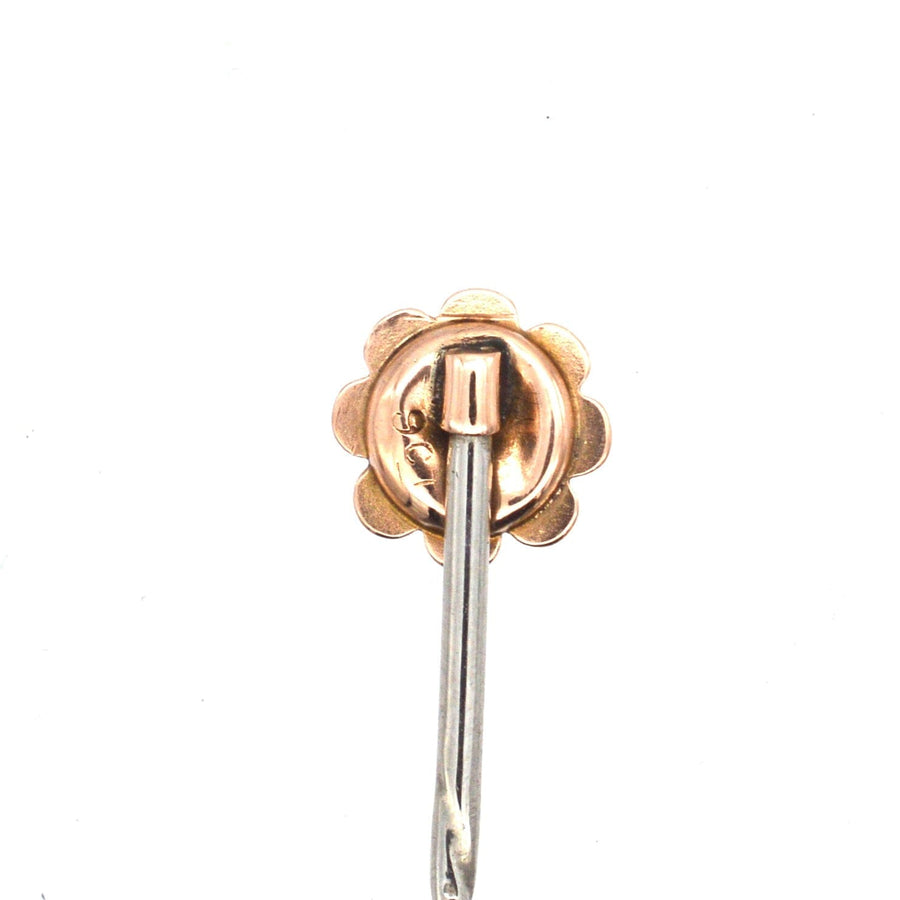 Late Victorian 9ct Gold, Diamond Star Tie Pin